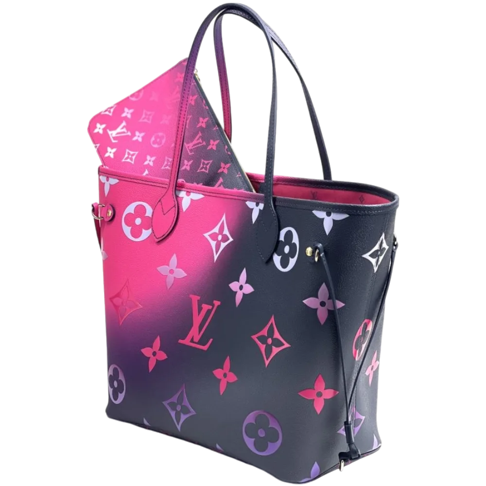 Neverfull Monogram Tote Bag-Fuchsia Gradient