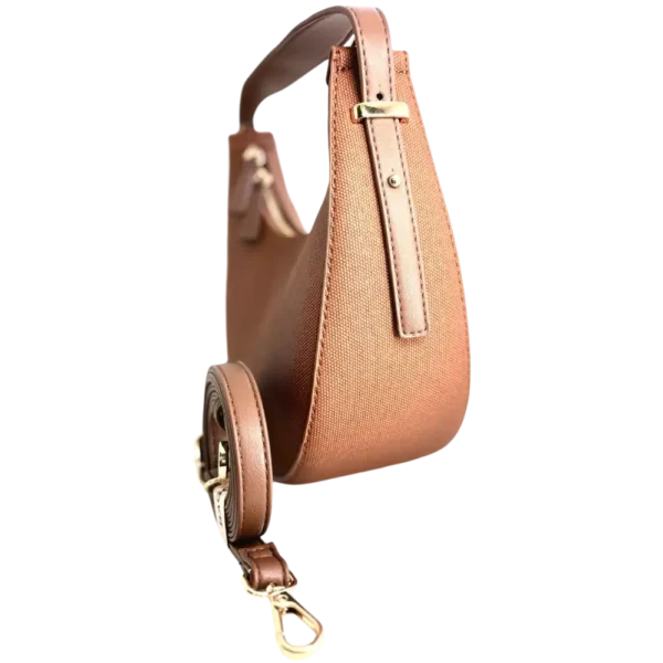 Half Moon Shape Women sling bag-Brown