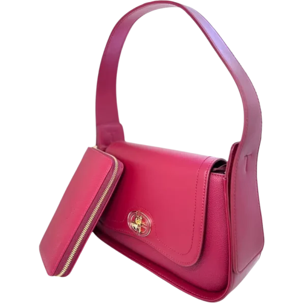 Elegant Shoulder Bag-Red