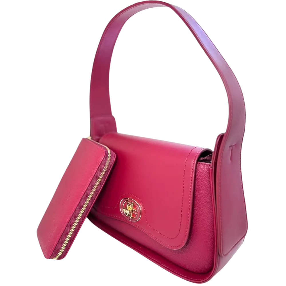 Elegant Shoulder Bag-Red