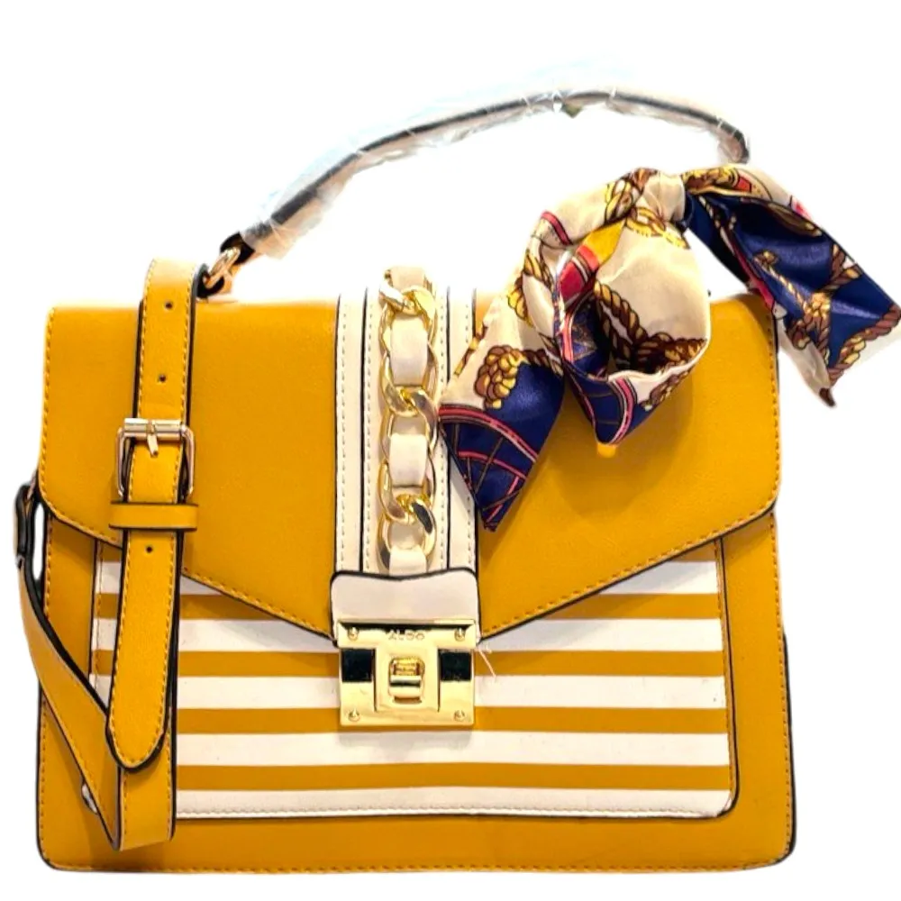 Outfit-making top handle bag-Yellow