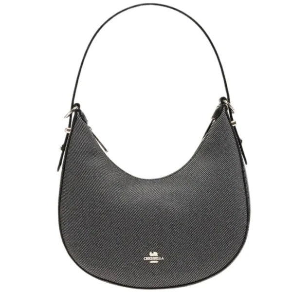 Half Moon Shape Women sling bag-Black