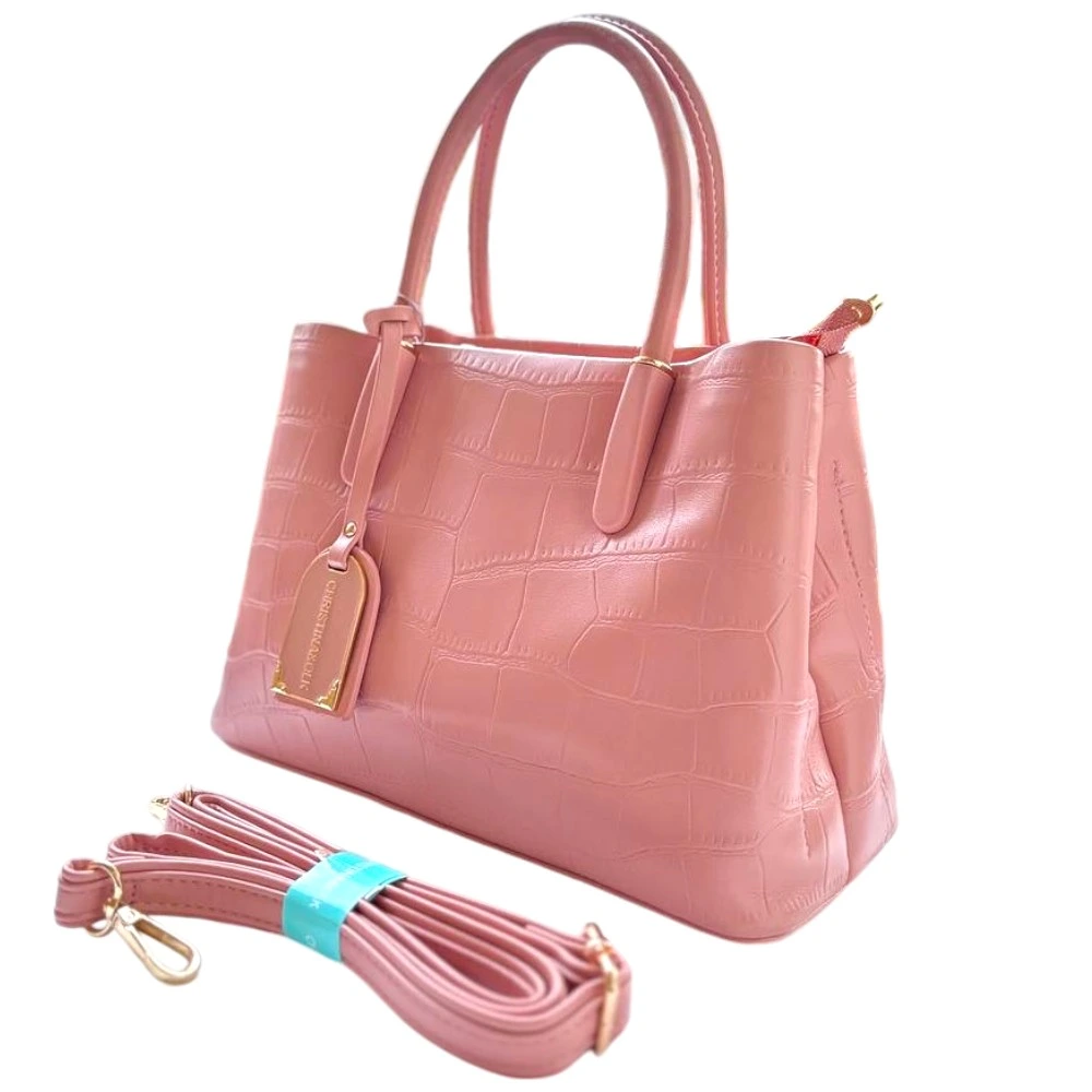 Large space hand/shoulder bag-Peach