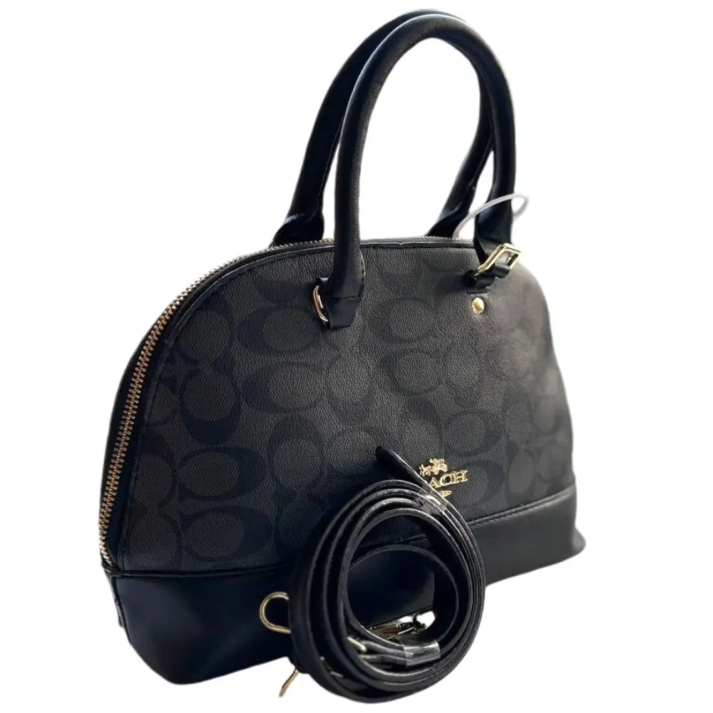 Mini Oval Shape Handbag-Black