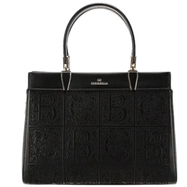 Large space hand/shoulder bag-Black