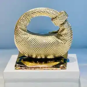 Golden Bling rhinestone evening clutch bag women