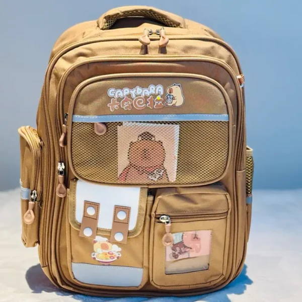 Capybara School Bag Brown - Image 2